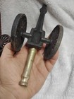 2 Vintage Cast Iron Base Cannons 8" Total Length — photo 6