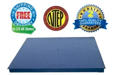 New 5 Year Warranty 2,500 lb 4x5 Pallet Floor Scale Warehouse NTEP Legal 4 Trade