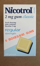 Nicotrol Nicotine Gum 2 MG Classic Flavor 6 Boxes 630 Pieces - Exp 09/2027
