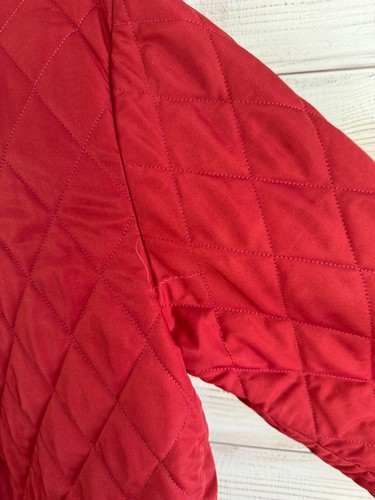 Giacca trapuntata rossa Burberry London Nova fodera a quadri - Foto 8 di 16