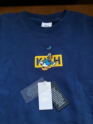 Kith×Disney Donald Duck Sweatshirt L Crewneck Classic Logo Gebraucht