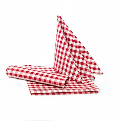 Tischdecke Tischwäsche Bauernkaro kariert Züchen Vichy Baumwolle rot-weiß