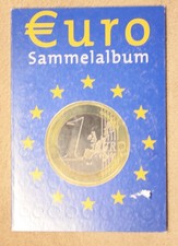 Sammelalbum, Euro, mit einigen M&uuml;nzen