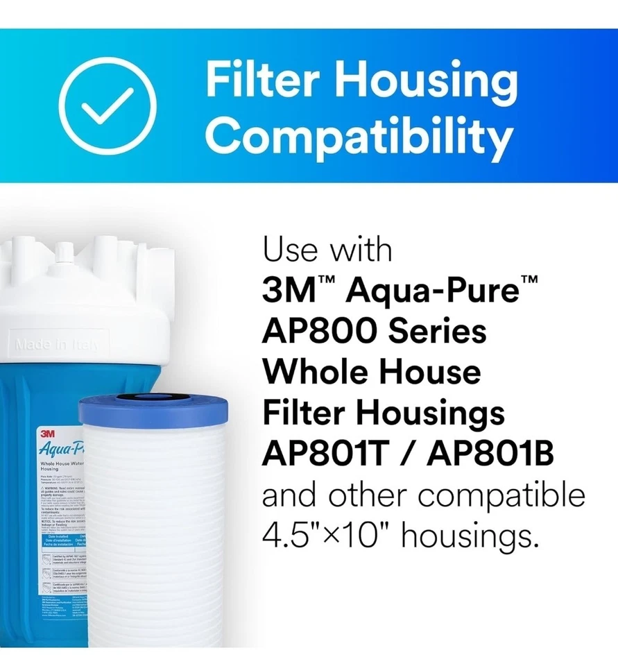 Filtro de agua de repuesto para toda la casa Aqua-Pure 3M NUEVO SELLADO AP810 + ¡ENVÍO GRATUITO! Foto 2 de 3