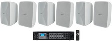 Rockville 70v Commercial/Restaurant Amplifier/Bluetooth Receiver 6 4" Speakers