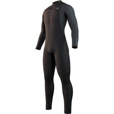 2022 Mystic Marshall small black 4/3 Men's wetsuit front zip glued blind stitch