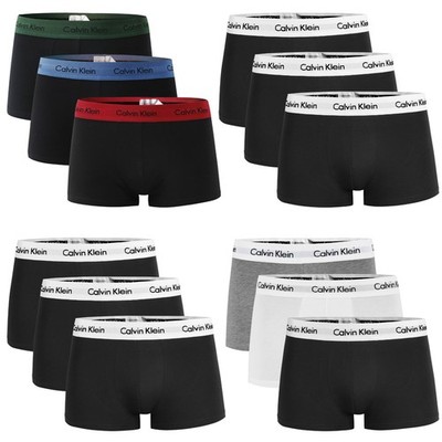 3er Pack CALVIN KLEIN Cotton Stretch Boxershorts Baumwolle Low Rise Trunk U2664G