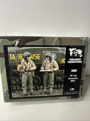 Verlinden US Tank Commanders WWII Figures Kit 1/35 Scale 1609 Military