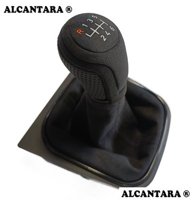 FÜR VW GOLF 5 6 EOS SCIROCCO 3 SCHALTSACK  SCHALTKNAUF ALCANTARA   6 GANG  KPN9