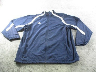 Adidas Jacket Mens 2XL Navy Blue BG WU ClimaProof Team Performance Training