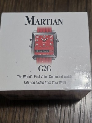 Martian G2G Smart Watch Analog Voice Activated Rare Brand New Limited Edition 