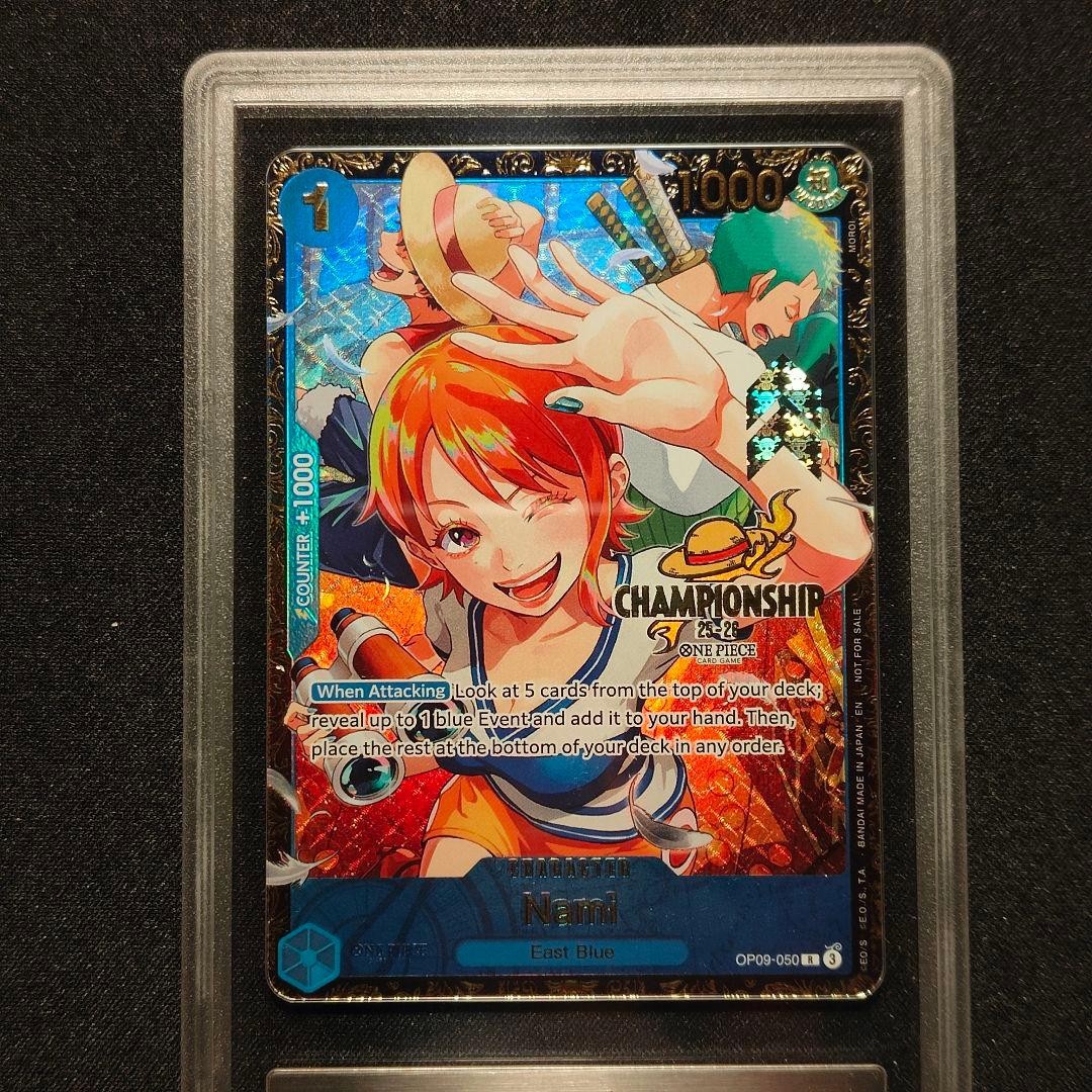 one piece card Nami Championship Promo TOP64 GEMIX10 Gold English