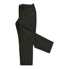 H M Black Patterned Pants 14
