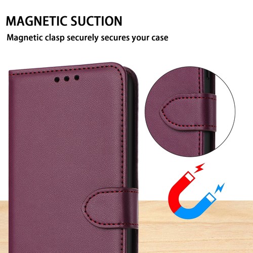 Leather Wallet Case Flip Stand Phone Cover for Redmi 15 15C A5 Note 14 Pro Plus - Picture 3 of 16