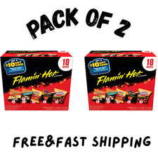 2 PK Frito-Lay Flamin' Hot Mix Variety pack Snack Chips, 18 Count Multipack