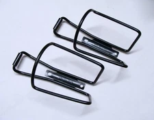 ~ Nice Late 90's Specialized Alloy Water Bottle Cage Pair (2) Black  - Japan ~