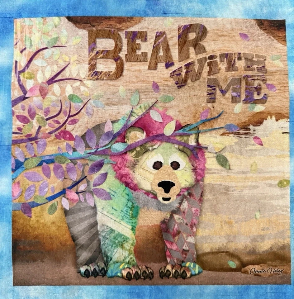 3Wishes Connie Haley Fabric Wild & Whimsy Animal Squares 29 x 43” - Image 3 of 4