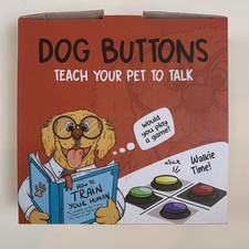Dog Voice Recording Communication Button 4 Colors Training Pets Cats Pre-owned