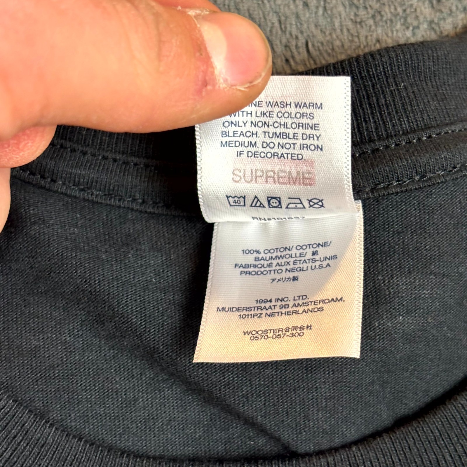 Supreme Yohji Yamamoto Pumpkin Tee 2XL Black Graphic T-Shirt Collab Mens New thumbnail 7