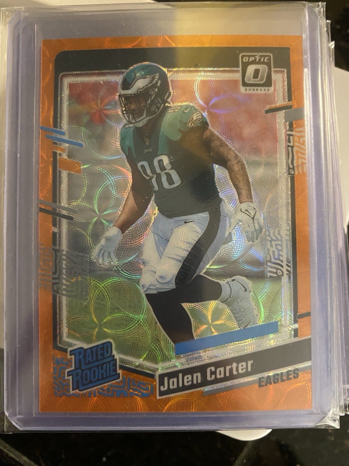 2023 Panini Donruss Optic Rated Rookie Jalen Carter #281 (RC) Orange Scope /79