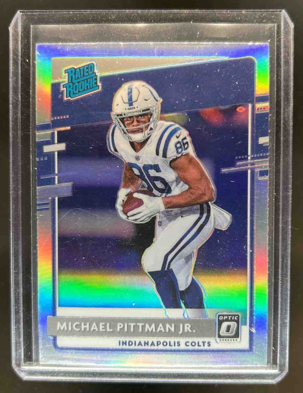 2020 Donruss Optic Michael Pittman Jr. Holo Prizm RC #172 Colts