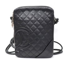 Chanel Pochette Medium A25178 Calfskin Leather Black Shoulder Bag KNB580 #KNB580