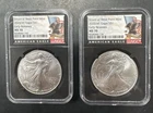 Lot of (2) One Oz. 2025 (W) $1 U.S. Silver Eagle "Early Releases" NGC MS70 Lo#K5