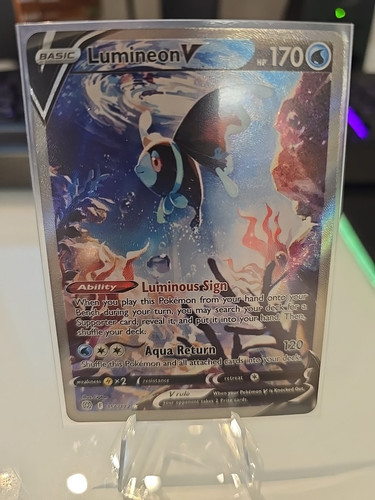 Lumineon V (Alternate Full Art) 156/172 Swsh09: Brilliant Stars Holo