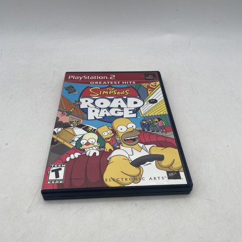 The Simpsons Road Rage Play 2 Com Capa E Pôster Ps2