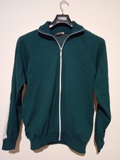 Vintage 90s Tracksuit Jacket - Dark Green White Size L/XL for Men Women