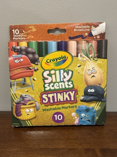 One Box Of Crayola Markers Silly Scents Stinky 2019 Novelty Gag Art Supplies