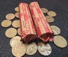 2 rolls Copper Wheat Lincoln Cents Pennies 1909-1958 unsearched 100 coins lot #4