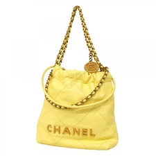 Chanel Shoulder Bag Chain 22 Calf 488185