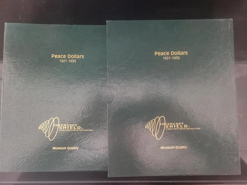 (24) Peace Silver Dollar Complete Set In an Intercept Shield Album and slipcase