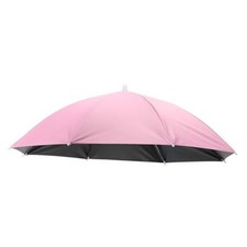 Umbrella Hat, 27 Inch Hands-Free Fishing Umbrella Hats Elastic Headband Pink