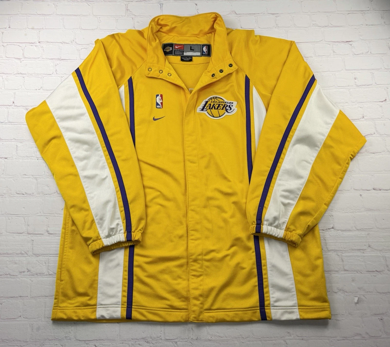 VTG Los Angeles Lakers 90s - Y2K Authentic Nike Team Warm Up Jacket Large Kobe - product detail image 1