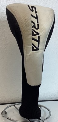 Strata Driver Head Cover White Fair Condition Head Cover CHEAP