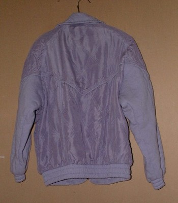 NICE LOOKING LADIES PURPLE SILK JACKET BY FUDA INTERNATIONAL SMALL !!!