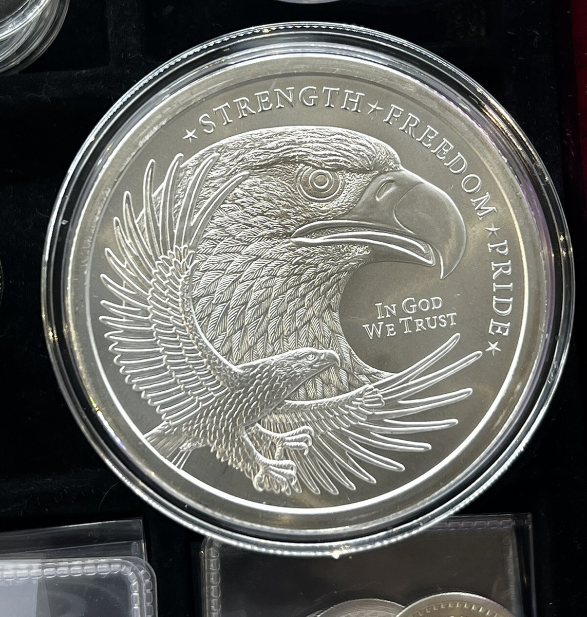 5 oz .999 Fine Silver Double Eagle Round Strength, Freedom