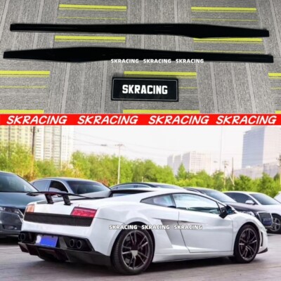 Fits Lamborghini Gallardo LP550 LP560 LP570 Glossy Black Side Skirts Extension