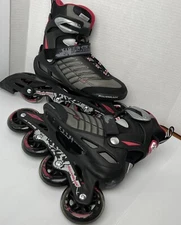 Rollerblade Zetrablade Women’s Size 7 Skate SG5 Performance Bearings Black 80mm