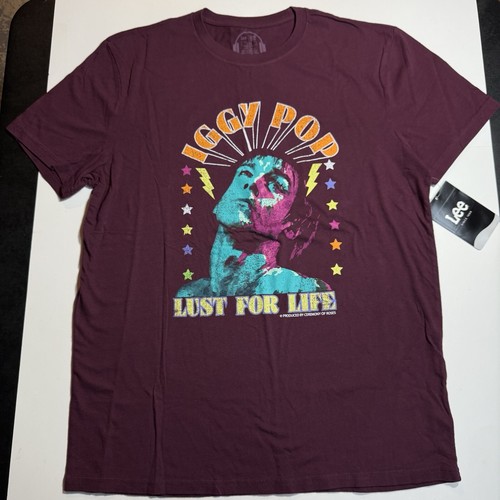 (NEW w Tag) Adult Large Iggy Pop & The Stooges Lust For Life Rock Band T-Shirt L