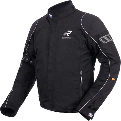 Rukka Men's Motorcycle Jacket 58 Trave-R GTX Waterproof GoreTex  - Black-Silver