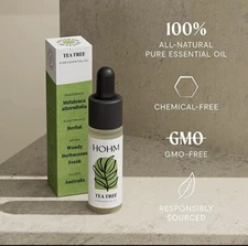 Hohm Tea Tree Essential Oil - Natural, Pure Essential Oil 15 mL