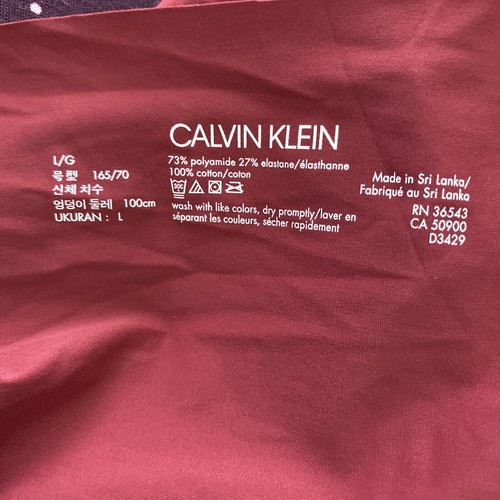 Calvin Klein Mujer Logotipo Hipster Callotte Talla L - Imagen 6 de 7
