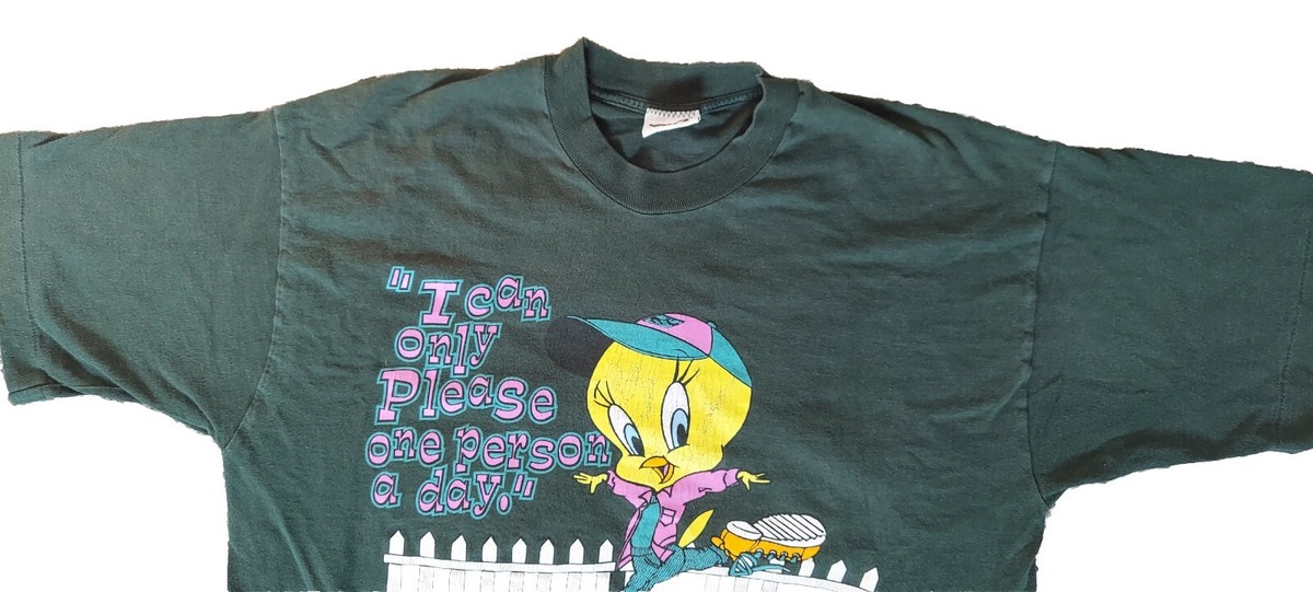 RARE Vintage 1996 Looney Tunes Tweety Bird Warner Bros Green