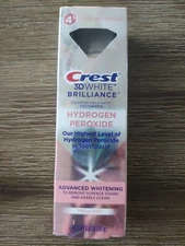 Crest 3D White Brilliance Hydrogen Peroxide, Advanced Whitening Toothpaste, 3 Oz