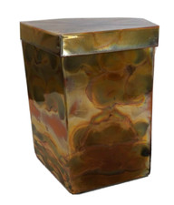 One-of-a kind, Handmade Copper Urn for human ashes