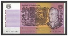Australia 1985 $5 Banknote Johnston/Fraser R209a OCRB EF+ #3-83