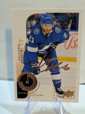 2023-23 20th Anniversary Upper Deck MVP Hockey Gold Script Brayden Point #18